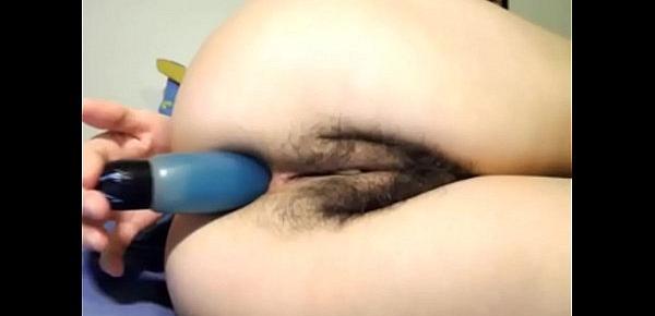  Hairy Teen Goes To Orgasm